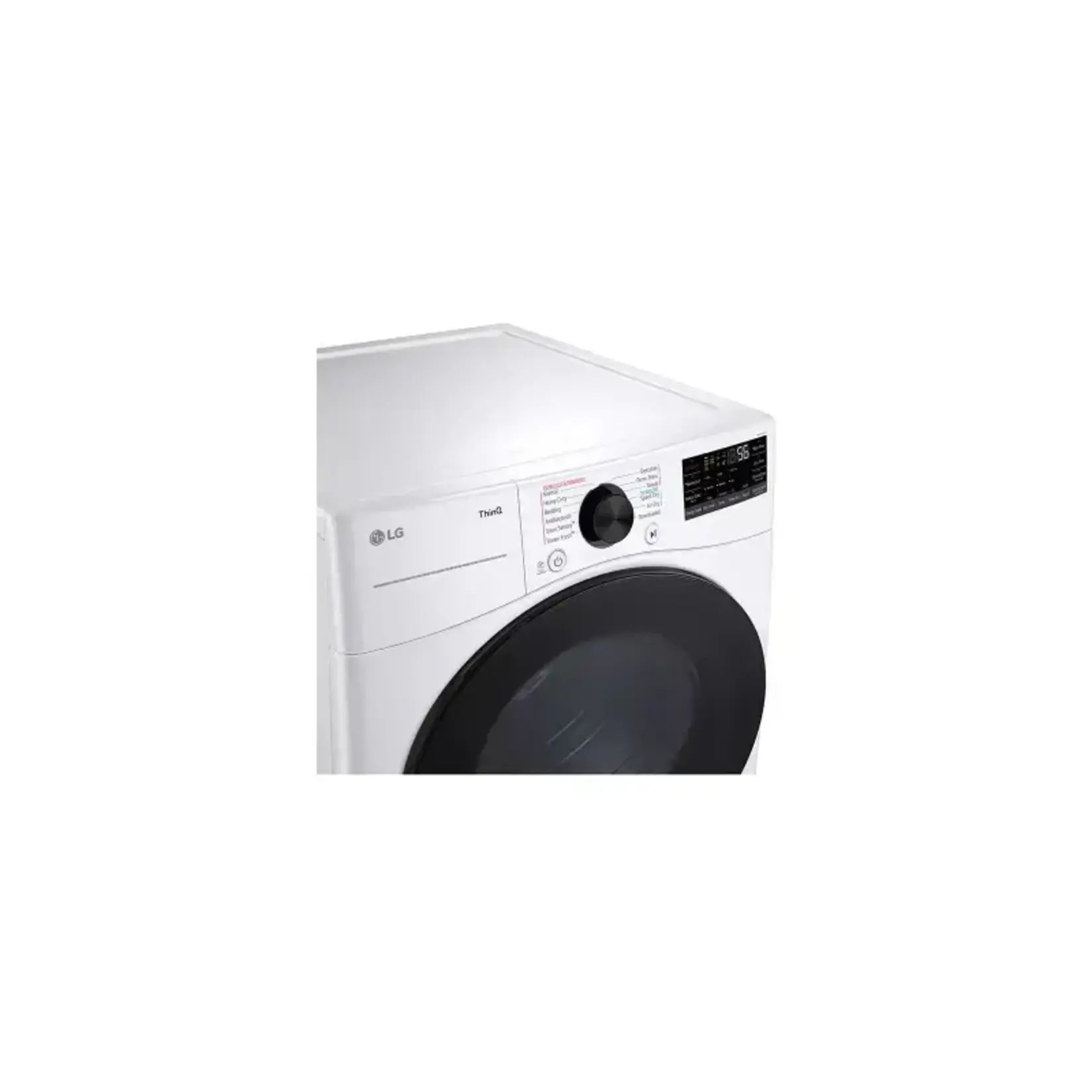 LG #DLEX4080W 7.4 cu. ft. Ultra Large Capacity Smart Front Load Energy Star Electric Dryer with Sensor Dry & Steam Technology