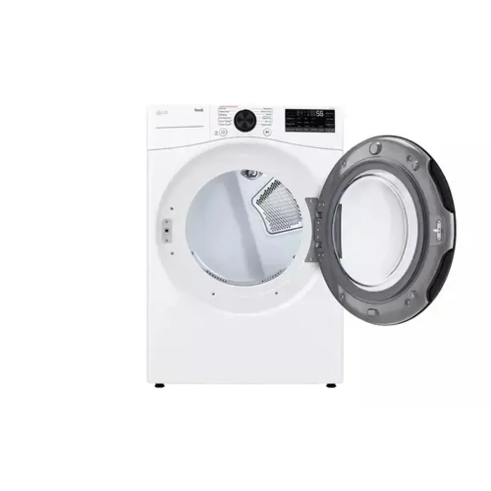 LG #DLEX4080W 7.4 cu. ft. Ultra Large Capacity Smart Front Load Energy Star Electric Dryer with Sensor Dry & Steam Technology