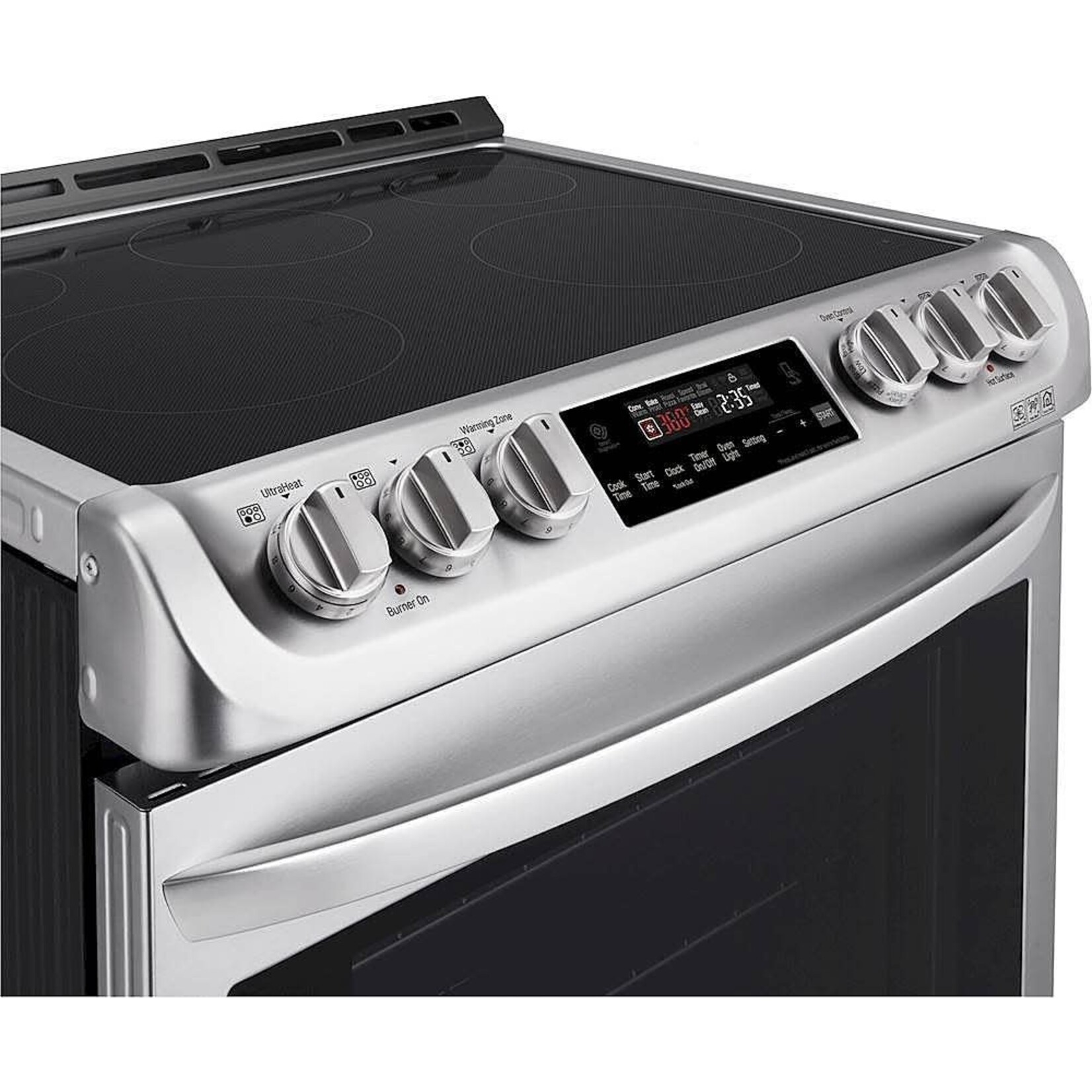 LG Electronics *LSE4611ST LG  6.3 cu. ft. Slide-In Electric Range with ProBake Convection Oven and EasyClean in Stainless Steel