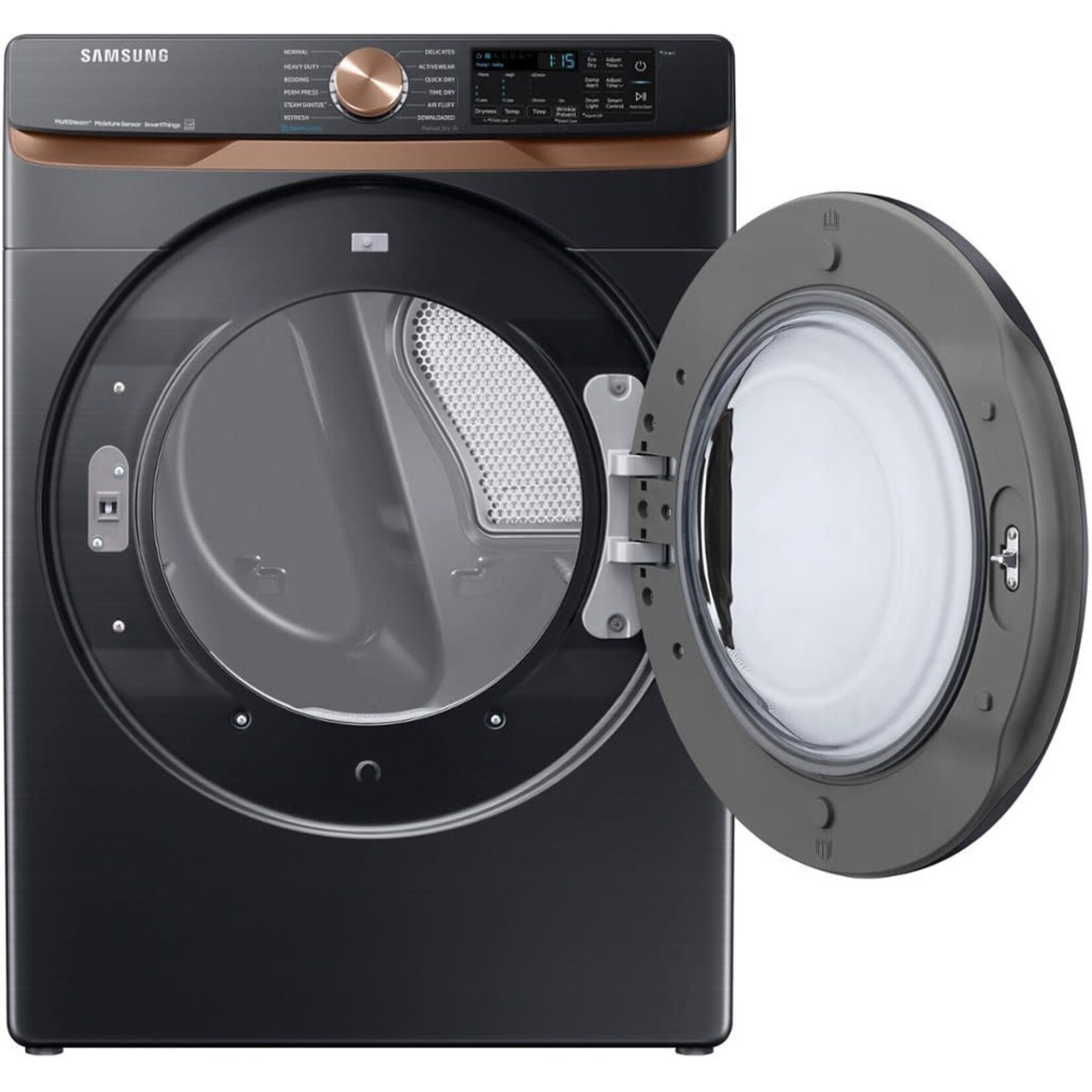 SAMSUNG DVE50BG8300V  7.5 cu. ft. Smart Electric Dryer in Brushed Black with Steam Sanitize+ and Sensor Dry