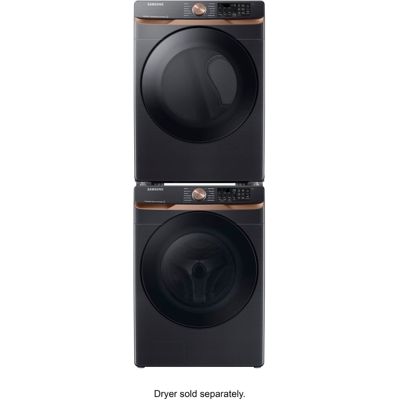 SAMSUNG #*WF50BG8300AV  5 cu. ft. Extra Large Capacity Smart Front Load Washer in Brushed Black with Super Speed Wash and Steam