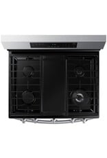 SAMSUNG NX60A6511SS 6 cu. ft. Smart Wi-Fi Enabled Convection Gas Range with No Preheat AirFry in Stainless Steel