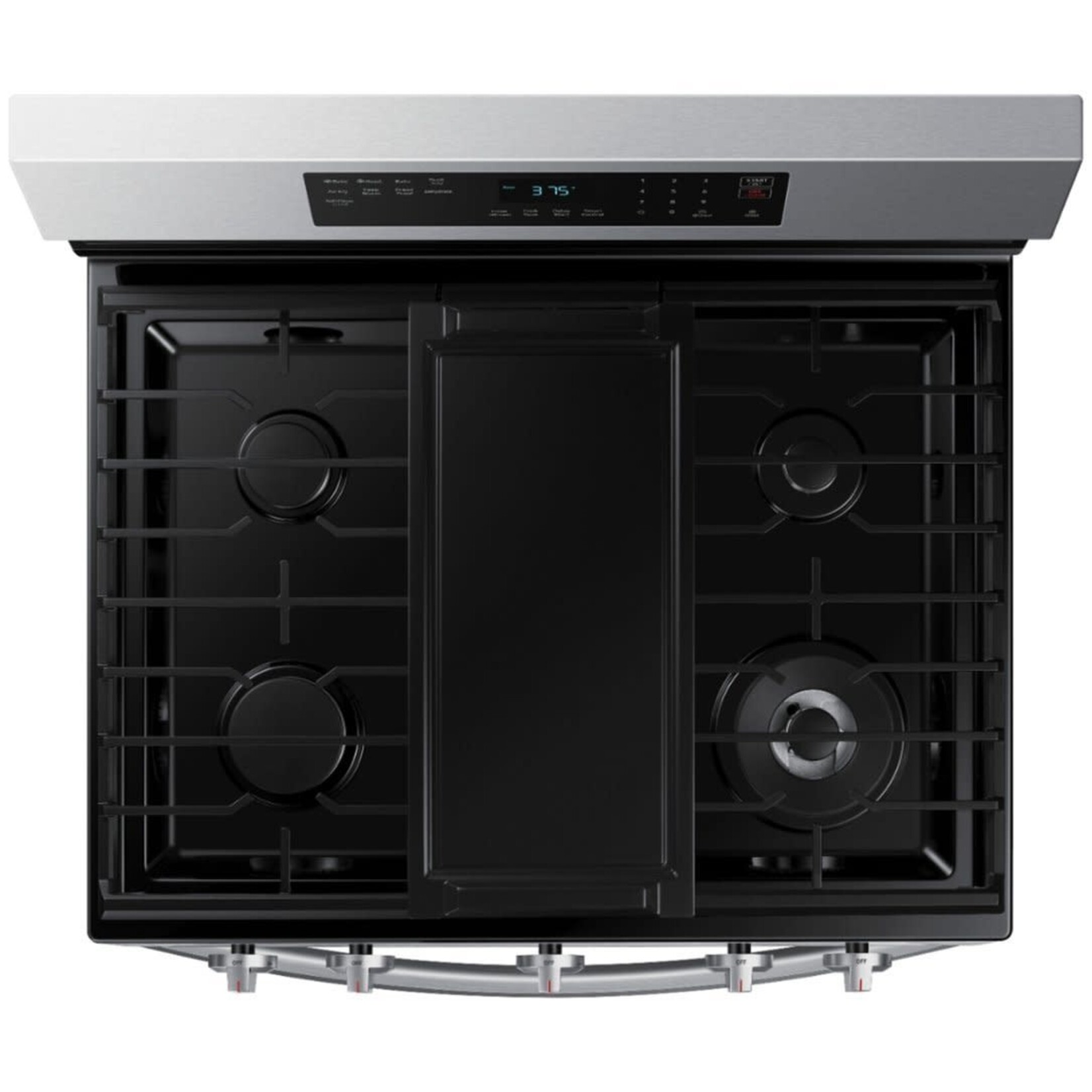 SAMSUNG NX60A6511SS 6 cu. ft. Smart Wi-Fi Enabled Convection Gas Range with No Preheat AirFry in Stainless Steel