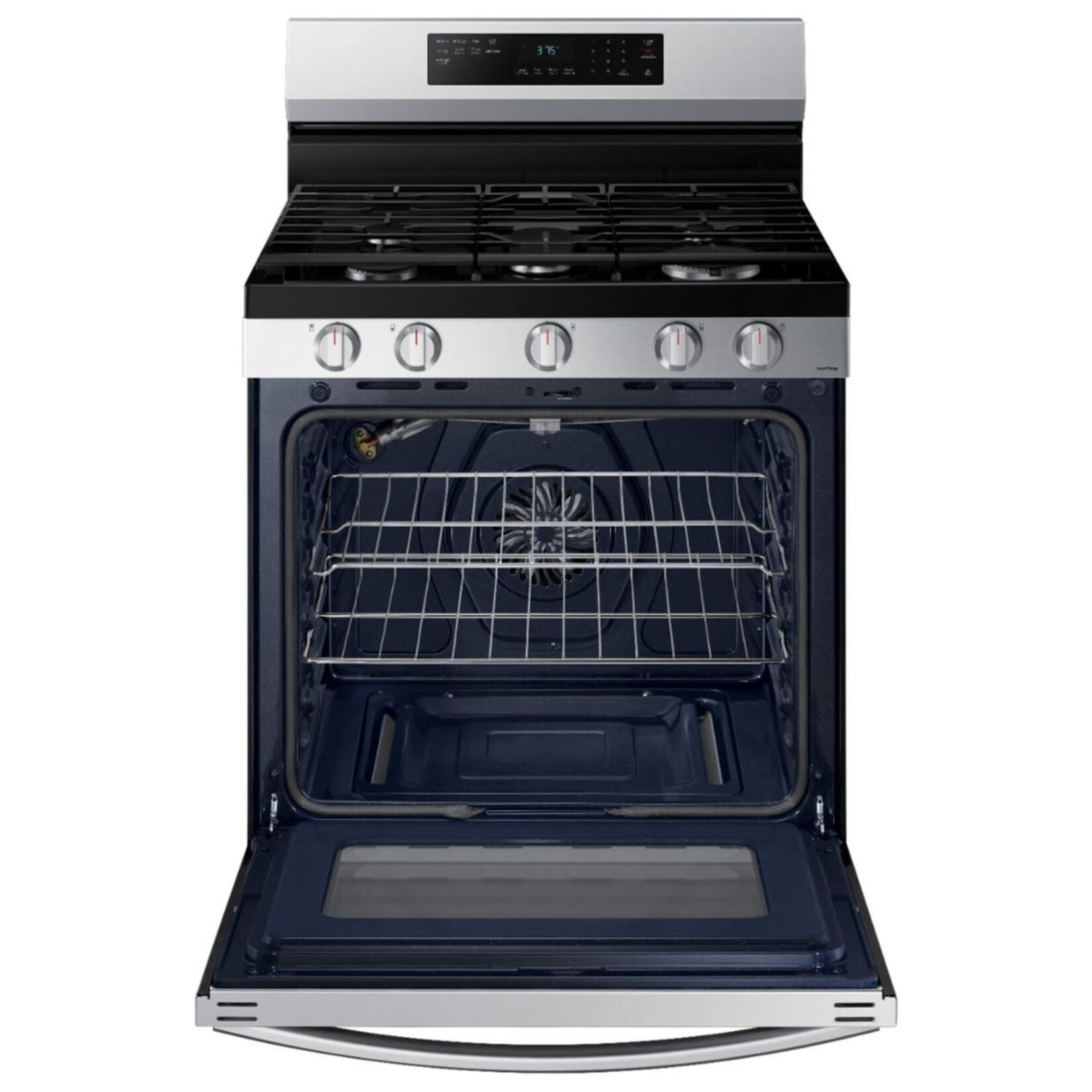 SAMSUNG NX60A6511SS 6 cu. ft. Smart Wi-Fi Enabled Convection Gas Range with No Preheat AirFry in Stainless Steel