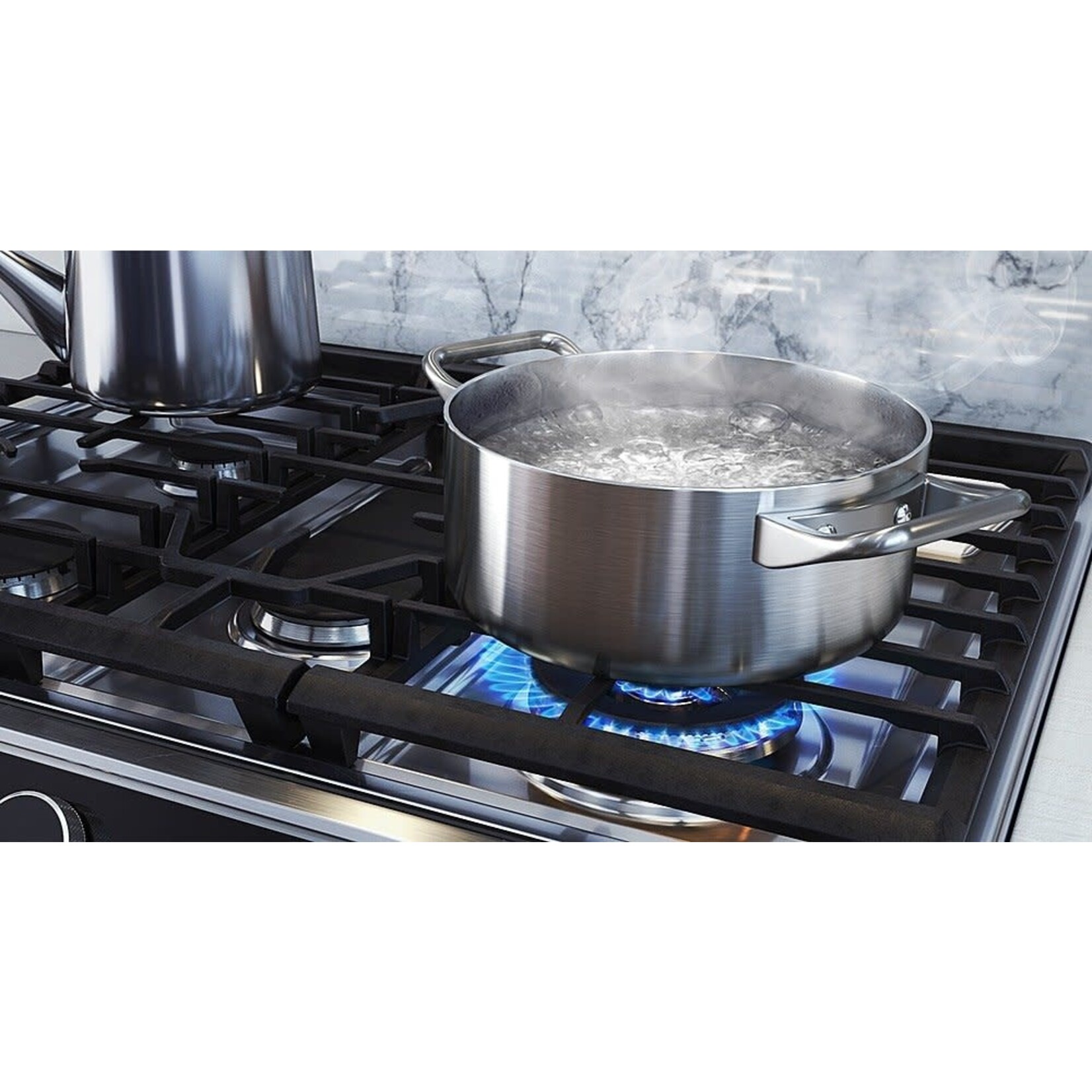 SAMSUNG NX60T8711SS 30 in. 6 cu. ft. Slide-In Gas Range with Smart Dial and Air Fry in Fingerprint Resistant Stainless Steel