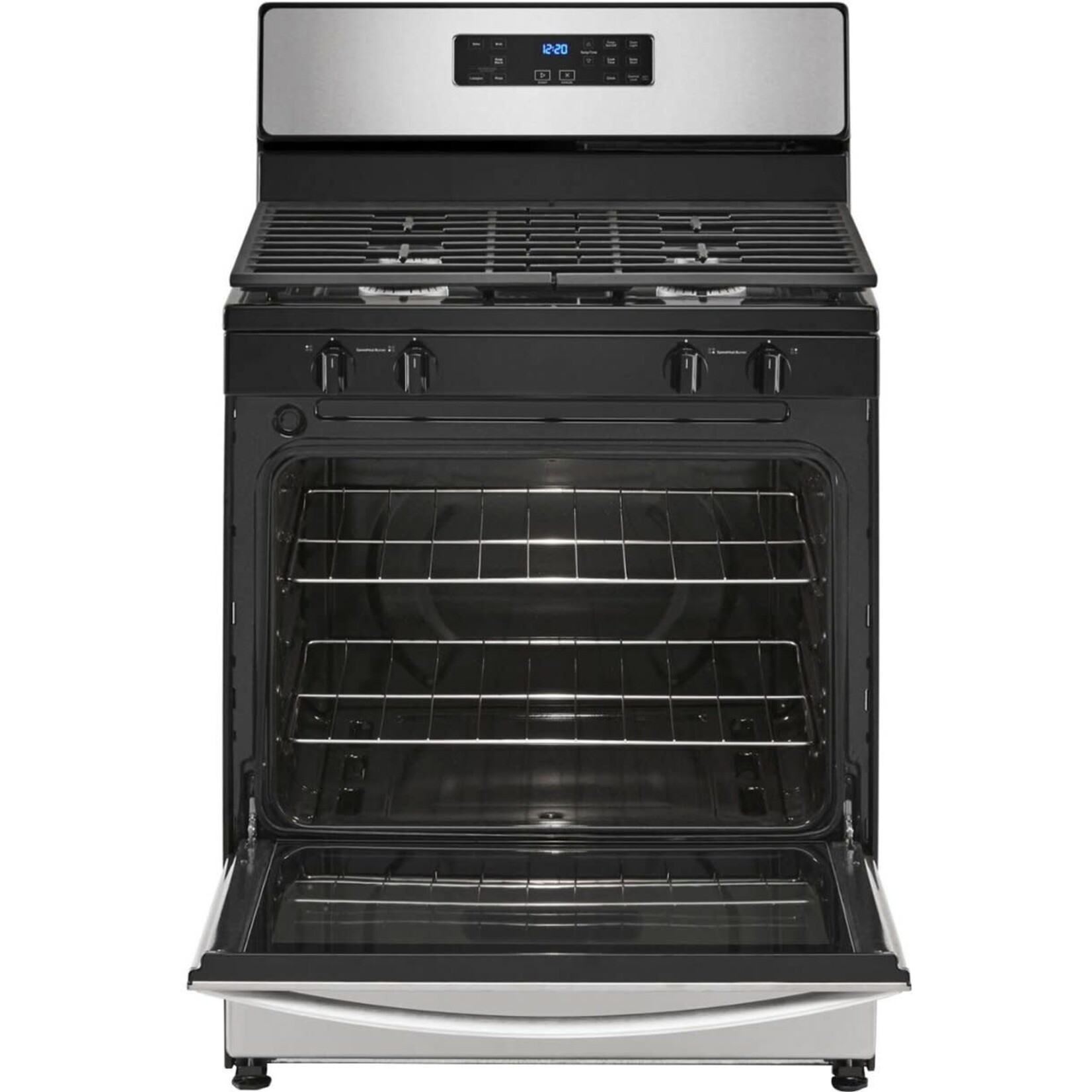 Whirlpool #*WFG320M0MS  Whirlpool 30-in 4 Burners 5.1-cu ft Freestanding Natural Gas Range (Stainless Steel)