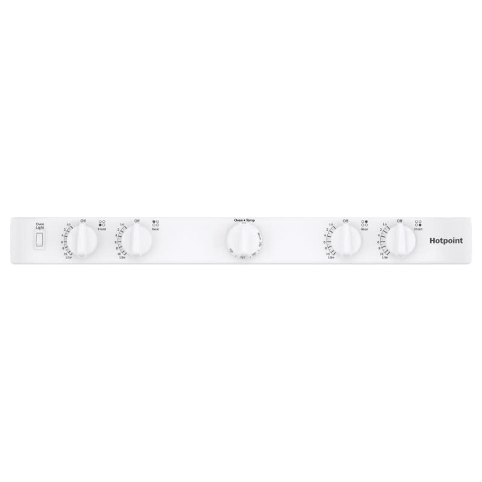 GE *RGBS330DRWW Hotpoint 30-in 4 Burners 4.8-cu ft Freestanding Natural Gas Range (White)