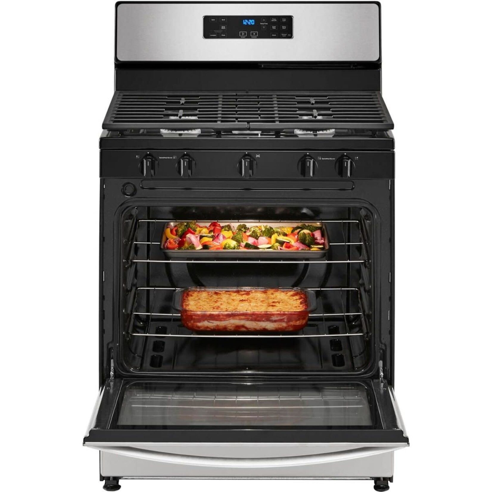 Whirlpool #WFG505M0MS Whirlpool 30 in. 5-Burner Freestanding Gas Range in Stainless Steel
