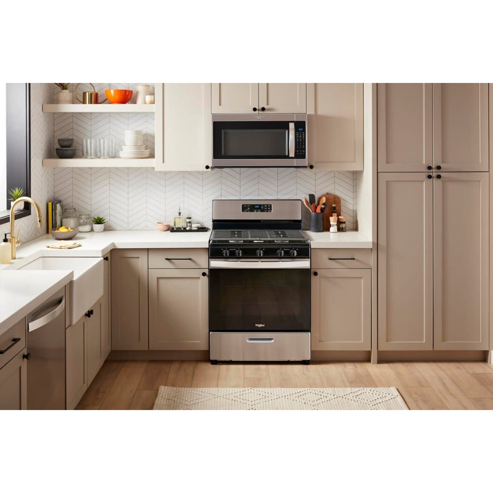 Whirlpool #WFG505M0MS Whirlpool 30 in. 5-Burner Freestanding Gas Range in Stainless Steel