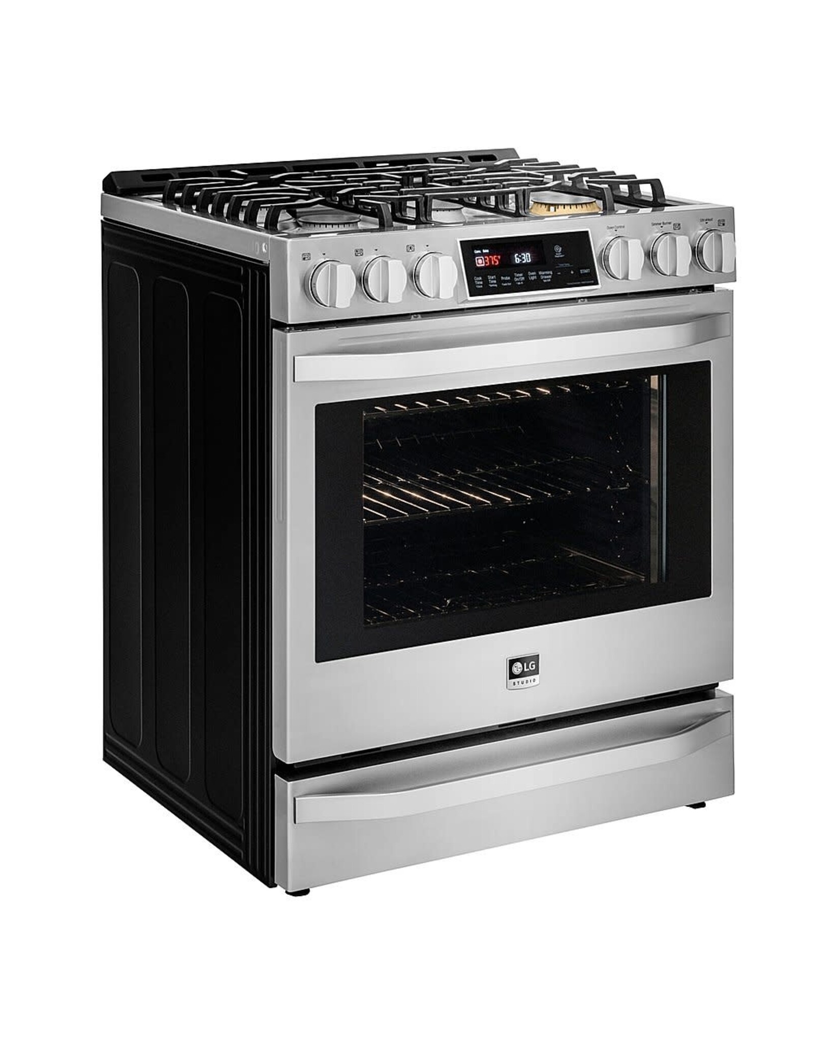 LSSG3017ST 30 in. 6.3 cu. ft. Smart Slide-In Gas Range with ProBake Convection Oven and Self-Clean in Stainless Steel