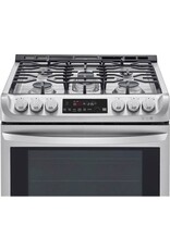 LG Electronics LSD4913ST 6.3 cu. ft. Slide-In Smart Dual-Fuel Electric Range with ProBake Convection Oven and Wi-Fi in Stainless Steel