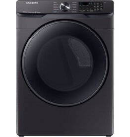 SAMSUNG DVG50R8500V Samsung 7.5 cu. ft. 120-Volt Black Stainless Steel Front Load Gas Dryer with Steam Sanitize+ (Pedestals Sold Separately)