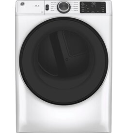 GE GFD55GSSNWW GE 7.8 cu. ft. Smart 120-Volt White Stackable Gas Vented Dryer with Sanitize Cycle, ENERGY STAR