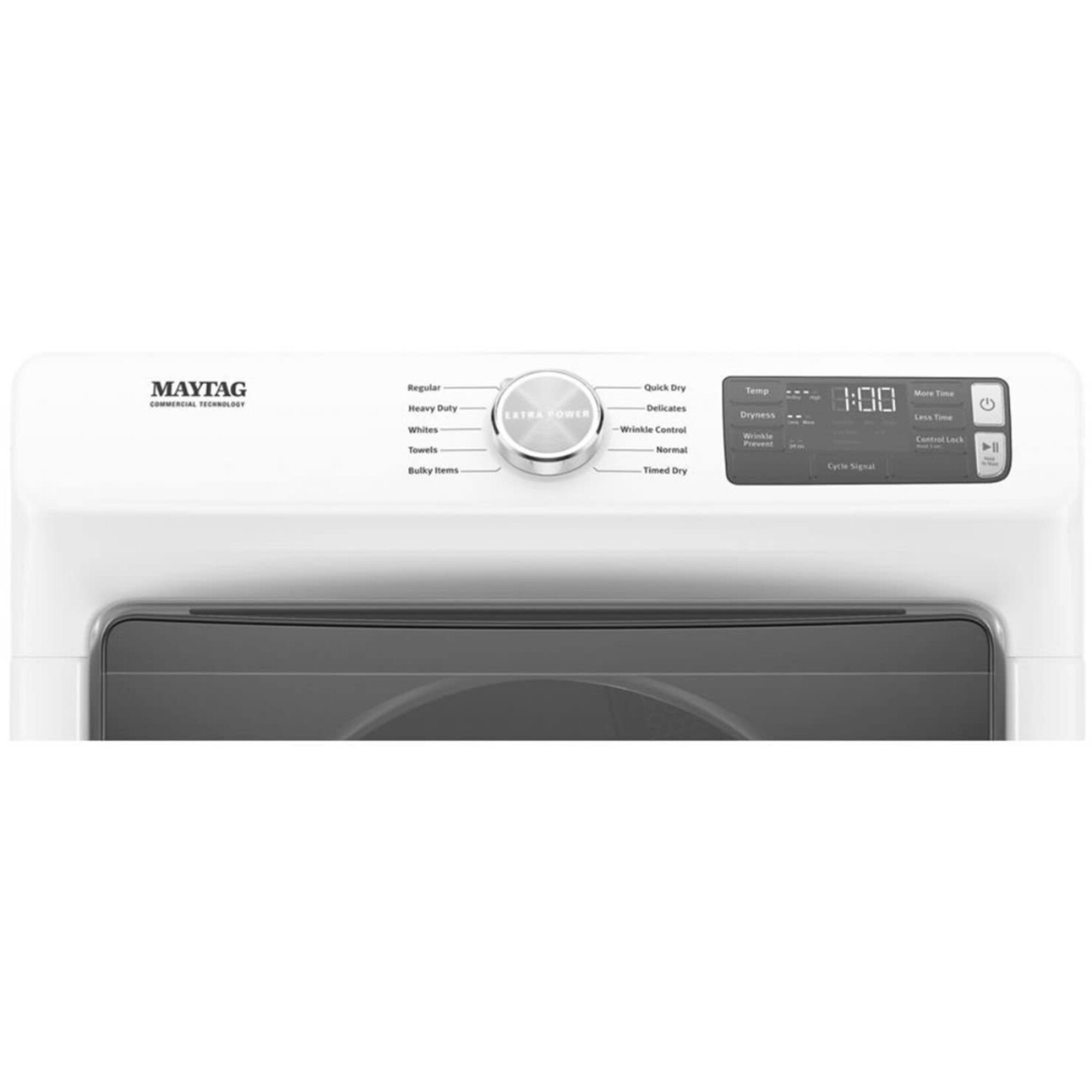 Maytag #Maytag - 7.3 Cu. Ft. Stackable Gas Dryer with Extra Power Button - White