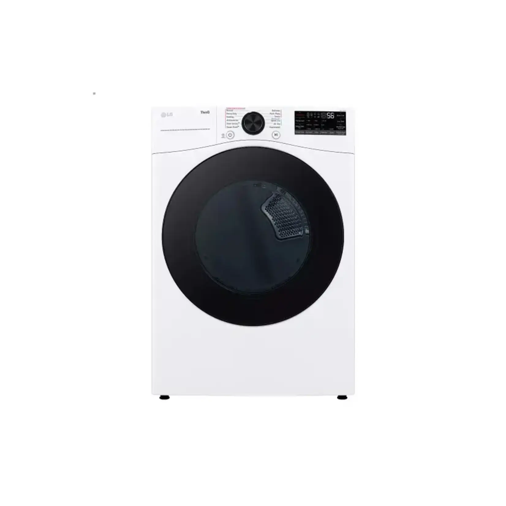 LG DLGX4081W  7.4 Cu. Ft. Vented SMART Stackable Gas Dryer in White with TurboSteam and Sensor Dry Technology