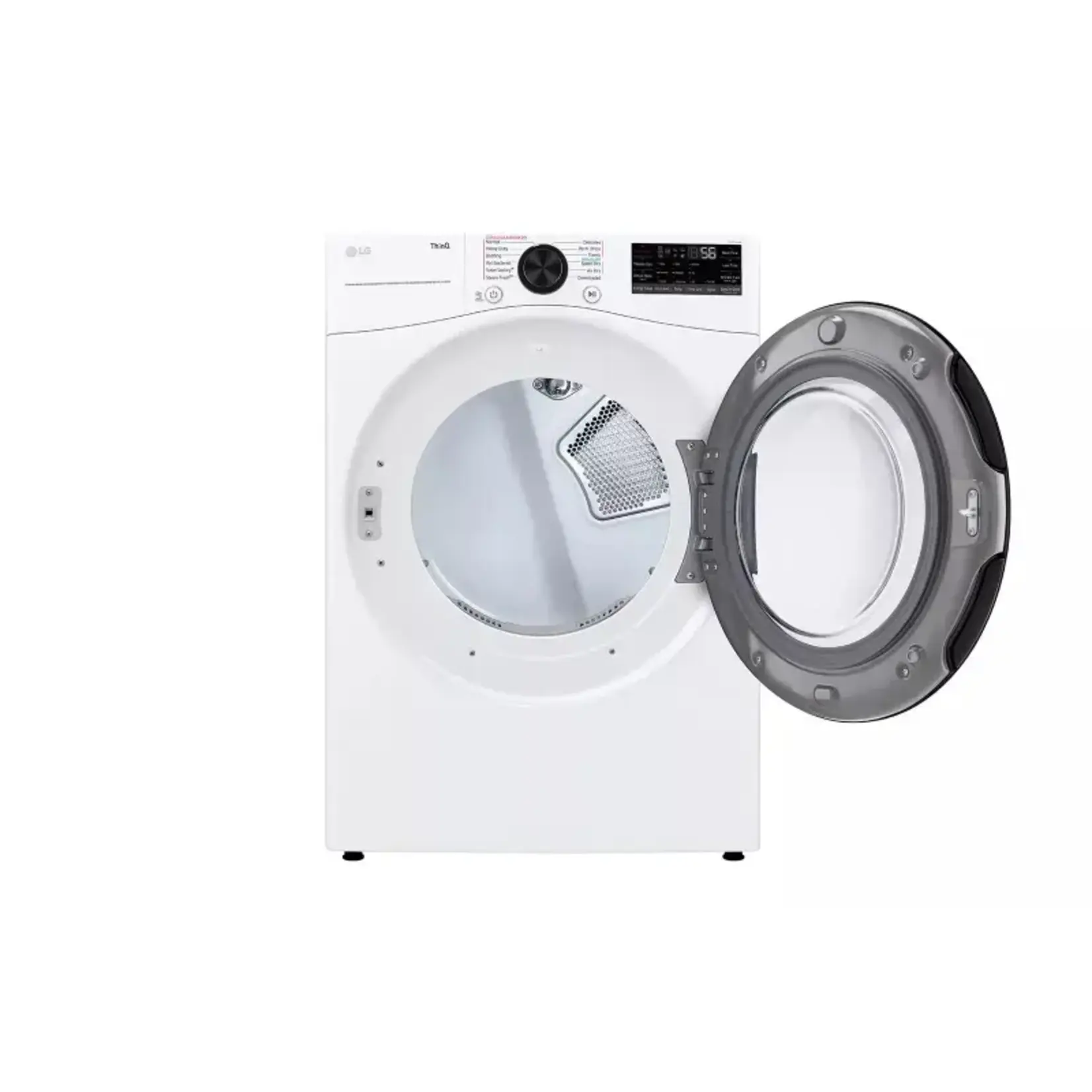 LG DLGX4081W  7.4 Cu. Ft. Vented SMART Stackable Gas Dryer in White with TurboSteam and Sensor Dry Technology