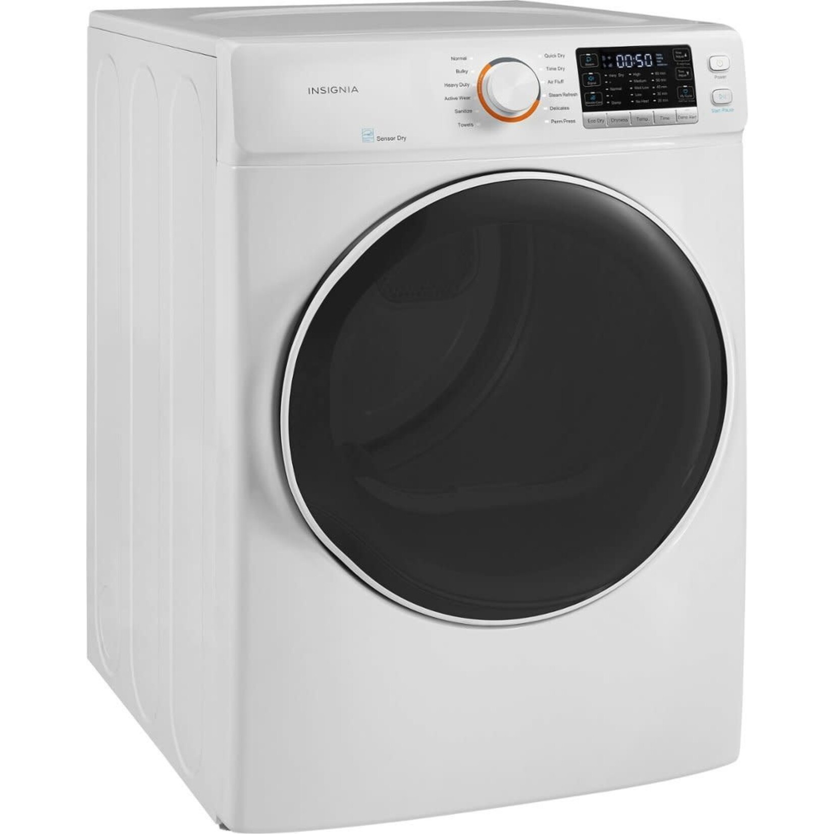 Insignia™ #NS-FDRG80W3 Insignia™ - 8.0 Cu. Ft. Gas Dryer with Steam and Sensor Dry - White