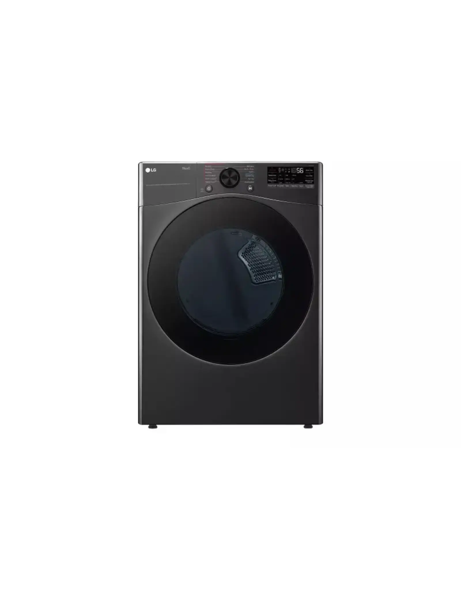 lg DLGX4081B LG - 7.4 Cu. Ft. Stackable Smart Gas Dryer with Steam and Built-In Intelligence - Black Steel