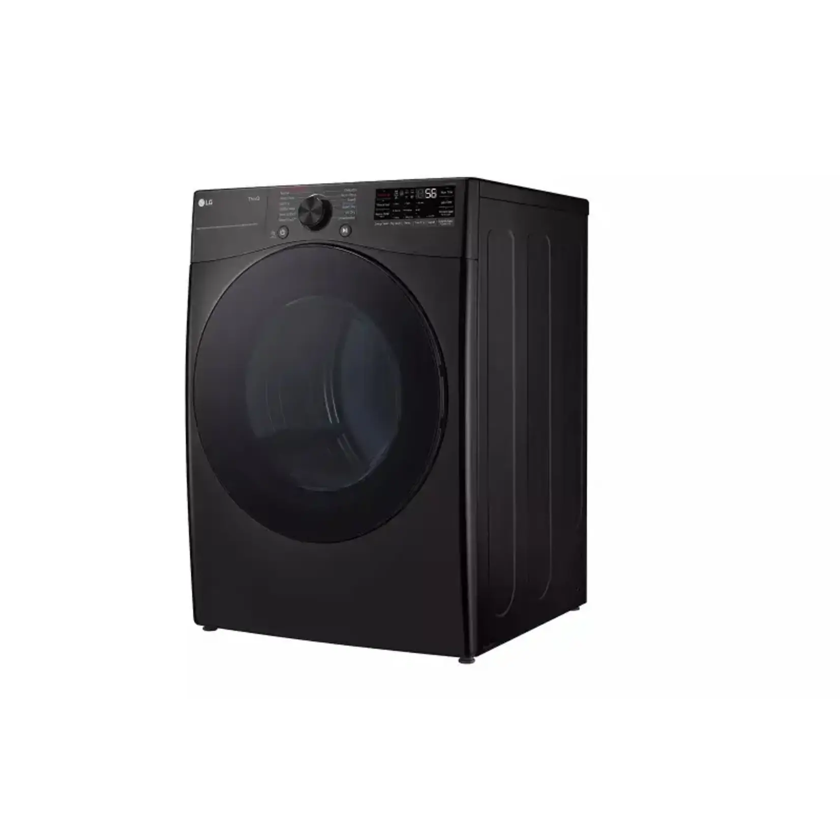 LG *DLGX4081B LG - 7.4 Cu. Ft. Stackable Smart Gas Dryer with Steam and Built-In Intelligence - Black Steel