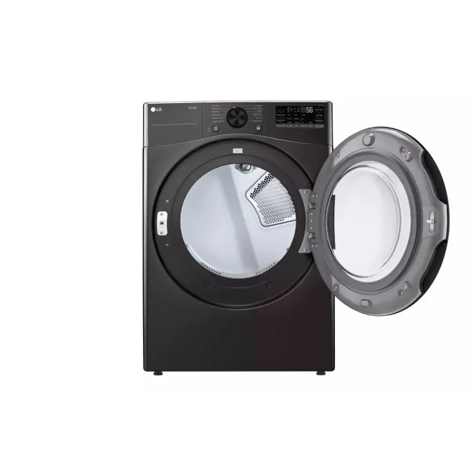LG *DLGX4081B LG - 7.4 Cu. Ft. Stackable Smart Gas Dryer with Steam and Built-In Intelligence - Black Steel