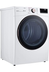 lg DLGX4001W LG 7.4 Cu. Ft. Vented SMART Stackable Gas Dryer in White with TurboSteam and Sensor Dry Technology