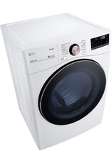 lg DLGX4001W LG 7.4 Cu. Ft. Vented SMART Stackable Gas Dryer in White with TurboSteam and Sensor Dry Technology