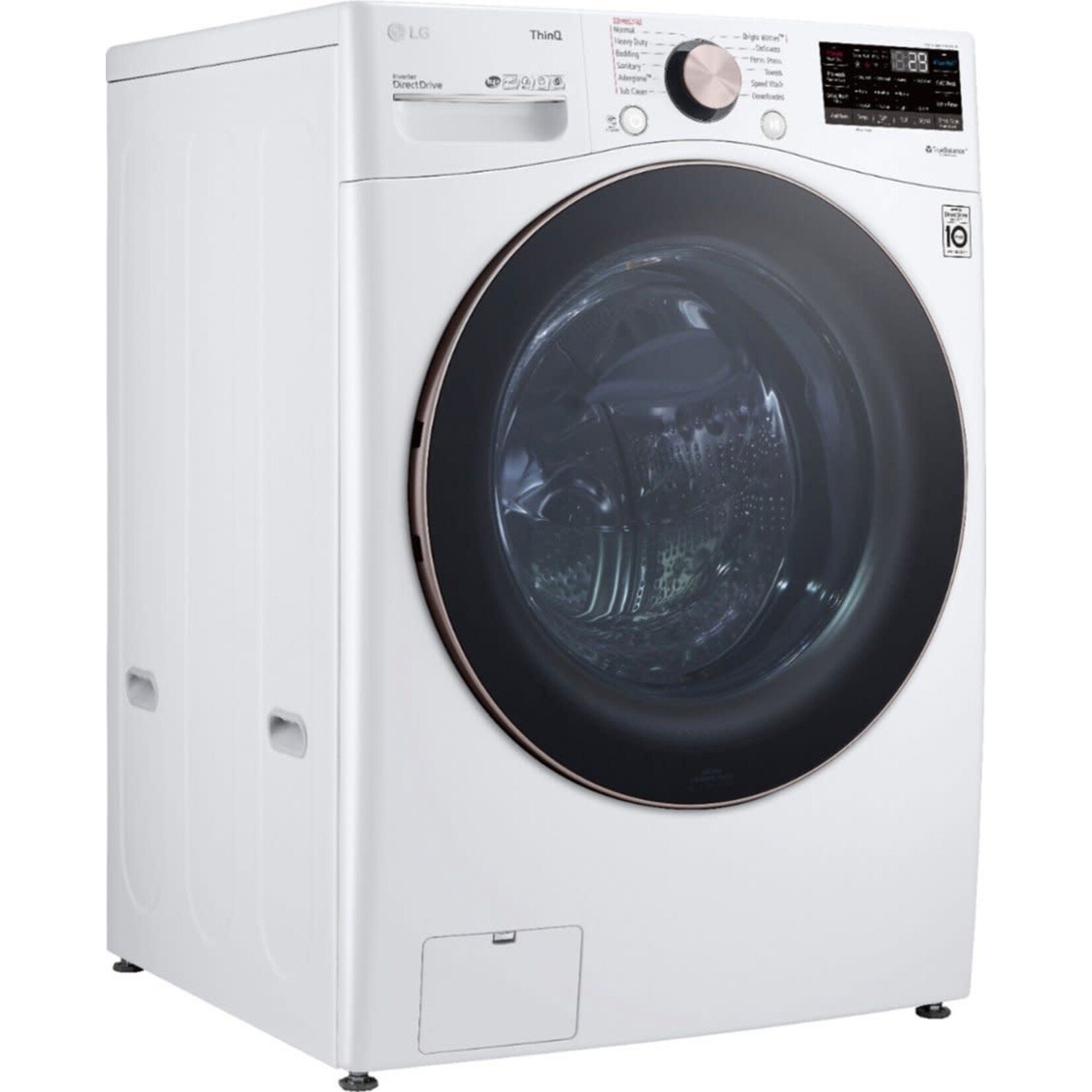 LG Electronics CPS - WM4000HWA 27 in. 4.5 cu. ft. White Ultra Large Capacity Front Load Washer with TurboWash 360 Steam