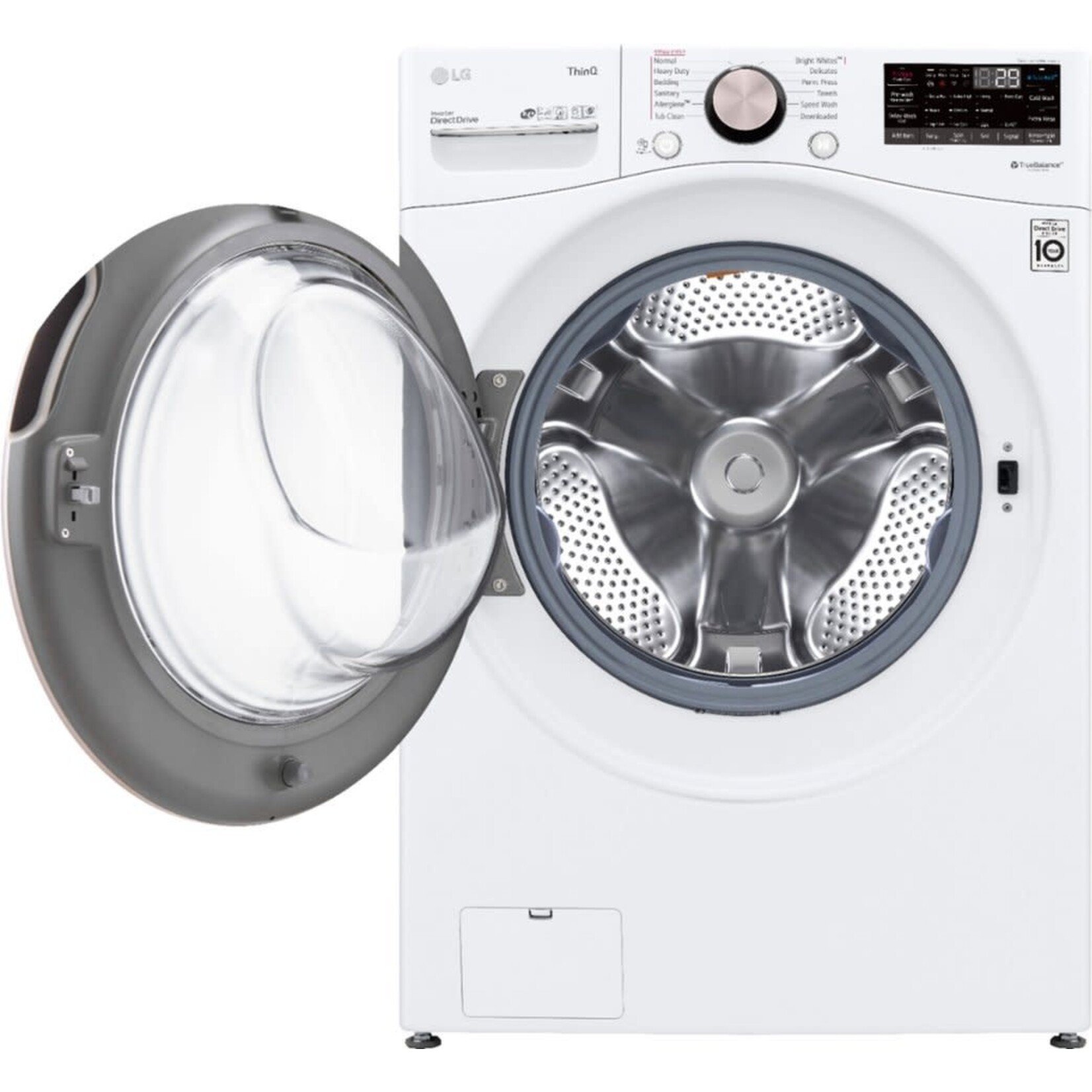 LG Electronics CPS - WM4000HWA 27 in. 4.5 cu. ft. White Ultra Large Capacity Front Load Washer with TurboWash 360 Steam