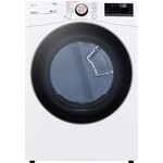 LG Electronics #DLEX4000W - LG 7.4 cu. ft. White Ultra Large Capacity Electric Dryer with Sensor Dry, Turbo Steam
