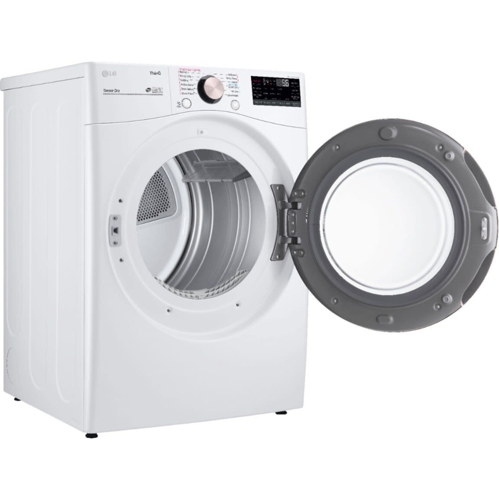 LG Electronics #DLEX4000W - LG 7.4 cu. ft. White Ultra Large Capacity Electric Dryer with Sensor Dry, Turbo Steam