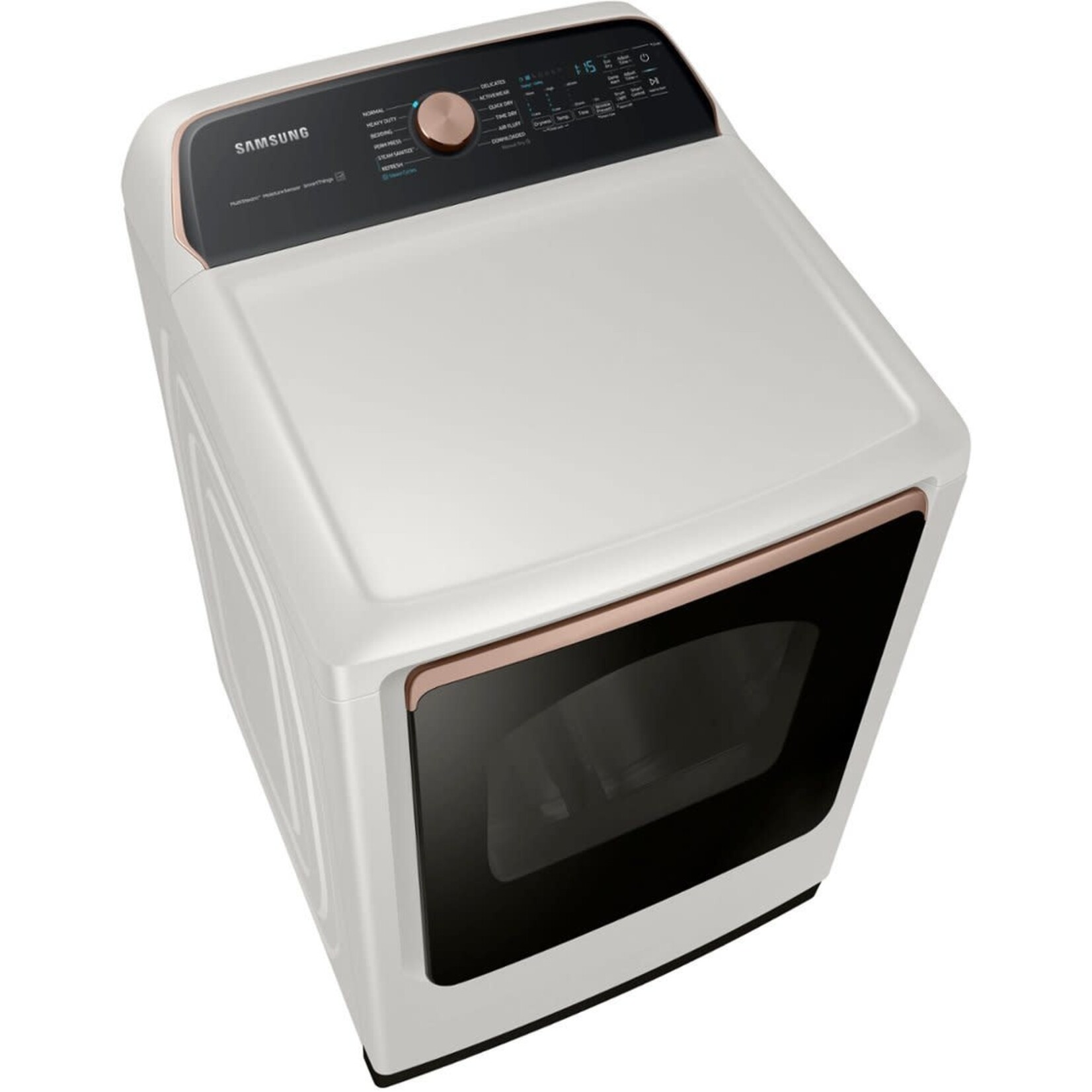 SAMSUNG #DVG55A7300E 7.4 cu. ft. Vented Gas Dryer with Steam Sanitize+ in Ivory