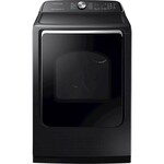 SAMSUNG #Samsung 7.4 cu. ft. 120-Volt Black Stainless Steel Gas Vented Dryer with Steam Sanitize and Sensor Dry, ENERGY STAR