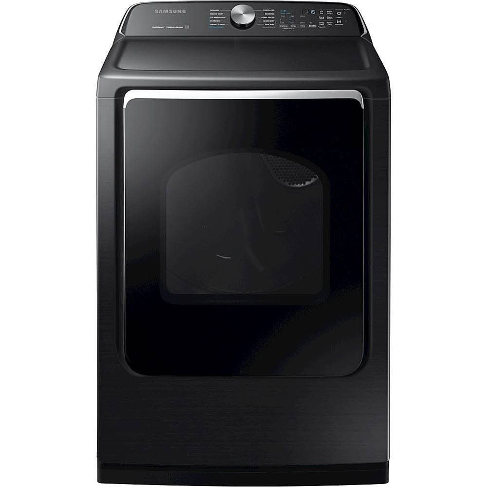 SAMSUNG #Samsung 7.4 cu. ft. 120-Volt Black Stainless Steel Gas Vented Dryer with Steam Sanitize and Sensor Dry, ENERGY STAR