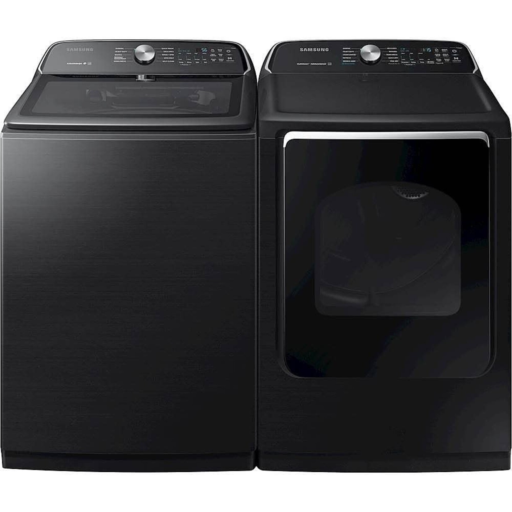 SAMSUNG #DVG54R7200V - Samsung 7.4 cu. ft. Gas Dryer 120-Volt in Black Stainless Steel with Steam Sanitize and Sensor Dry, ENERGY STAR