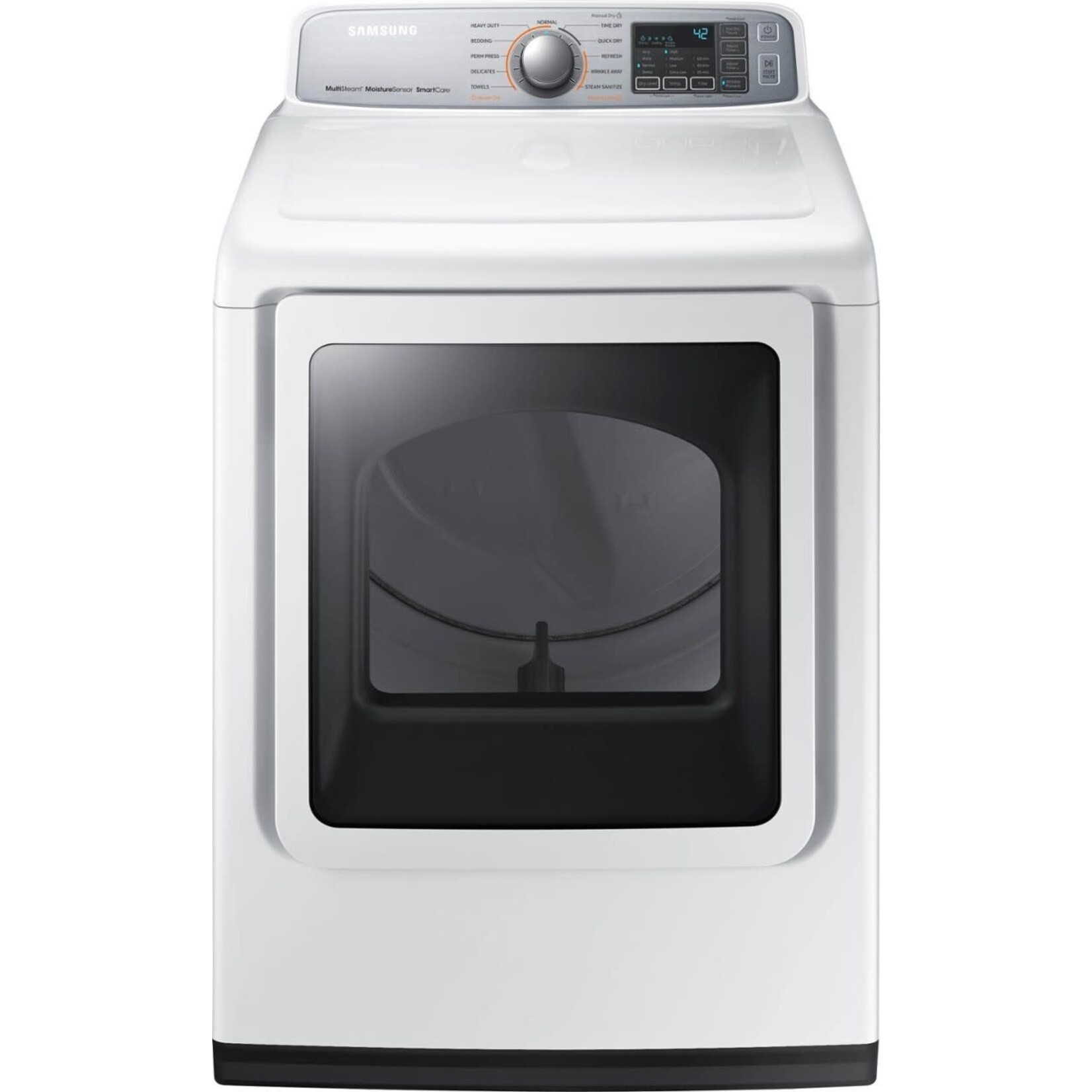 SAMSUNG #DVG50M7450W Samsung 7.4 cf gas TL dryer w/ Multi-Steam