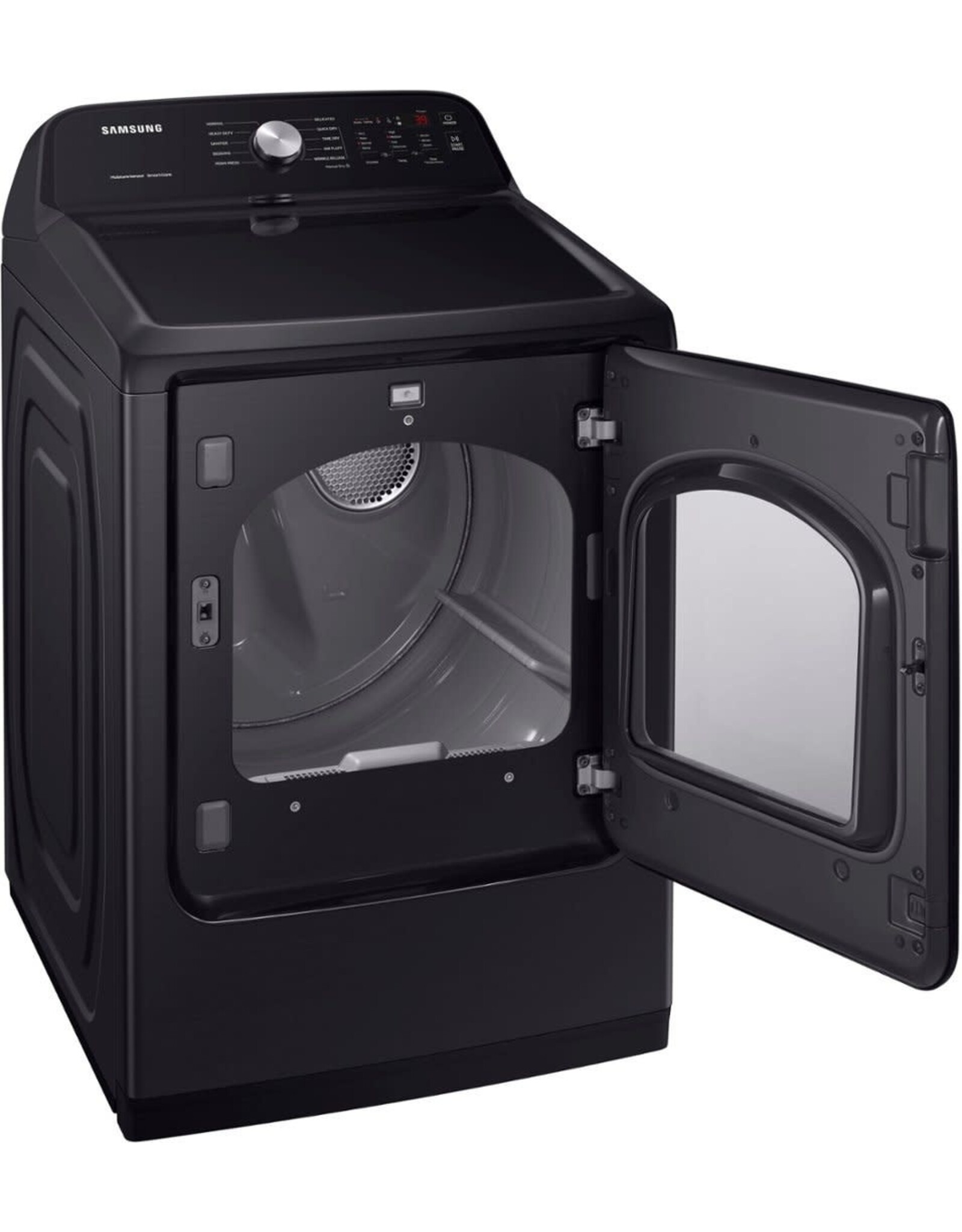 SAMSUNG DVG50B5100V Samsung 7.4-cu ft Reversible Side Swing Door Gas Dryer (Brushed Black)