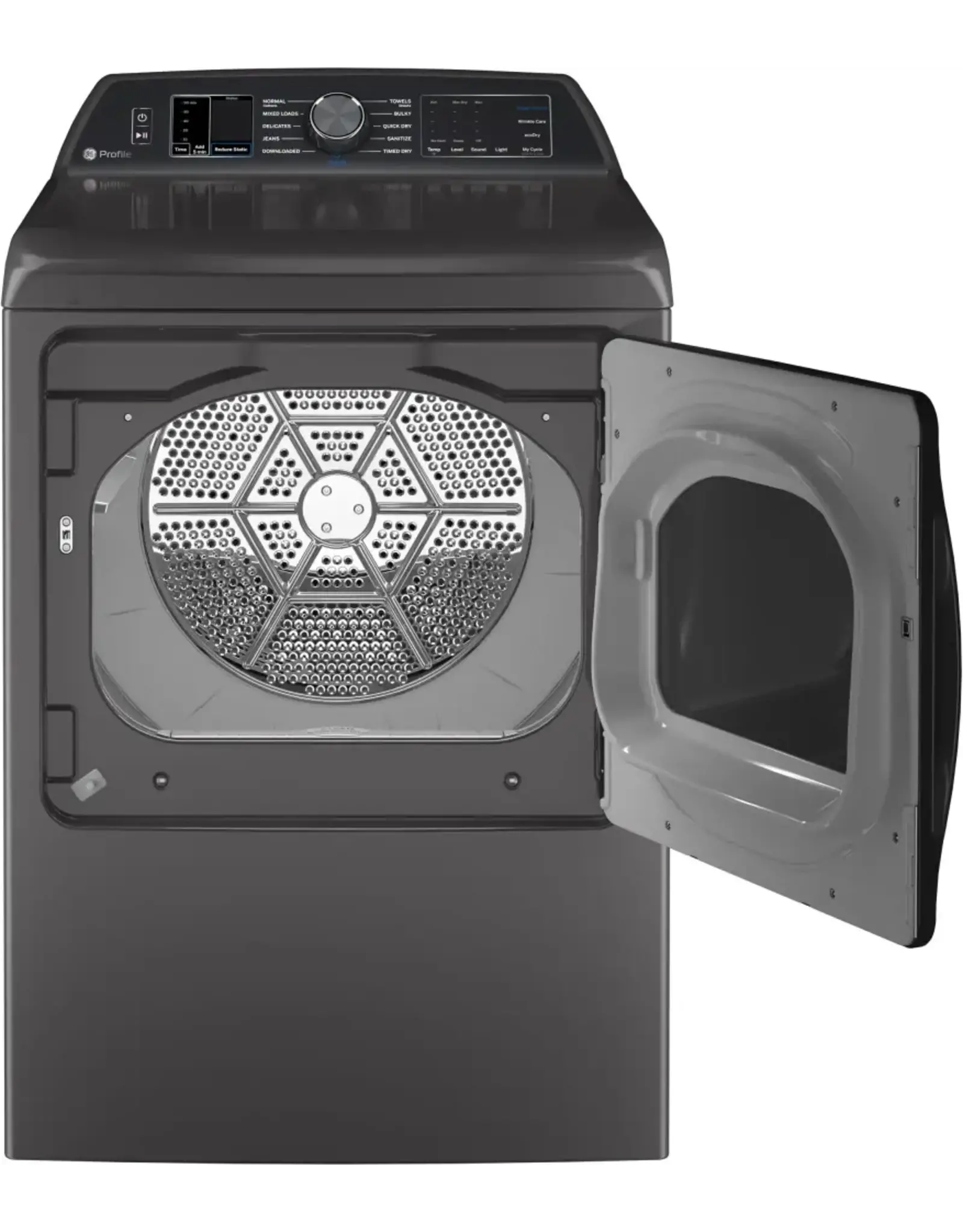 GE PTD70EBPTDG  GE Profile - 7.4 cu. ft. Smart Electric Dryer with Sanitize Cycle and Sensor Dry - Diamond Gray