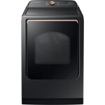 SAMSUNG *DVE55A7700V 7.4 cu. ft. Smart Brushed Black Electric Dryer with Steam Sanitize