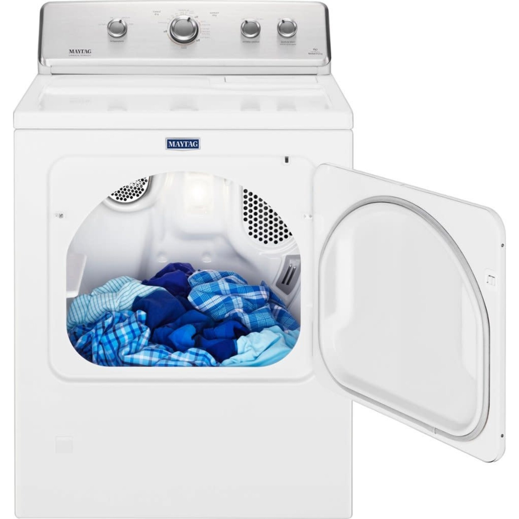 Maytag #MGDC465HW 7.0 cu. ft. 120-Volt White Gas Vented Dryer with Wrinkle Control