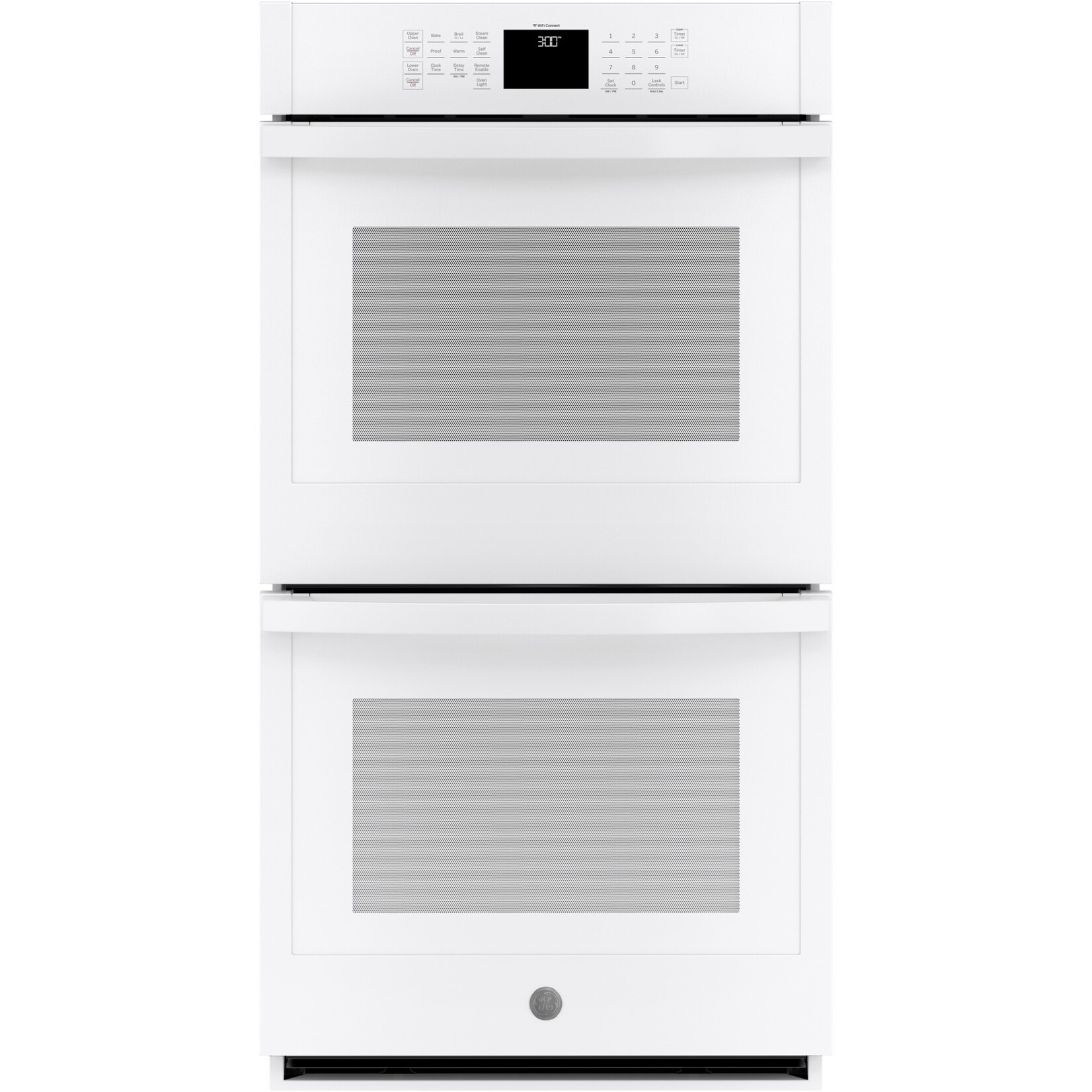 GE *JKD3000DNWW  GE 27 in. Smart Double Electric Wall Oven with Self Clean in White
