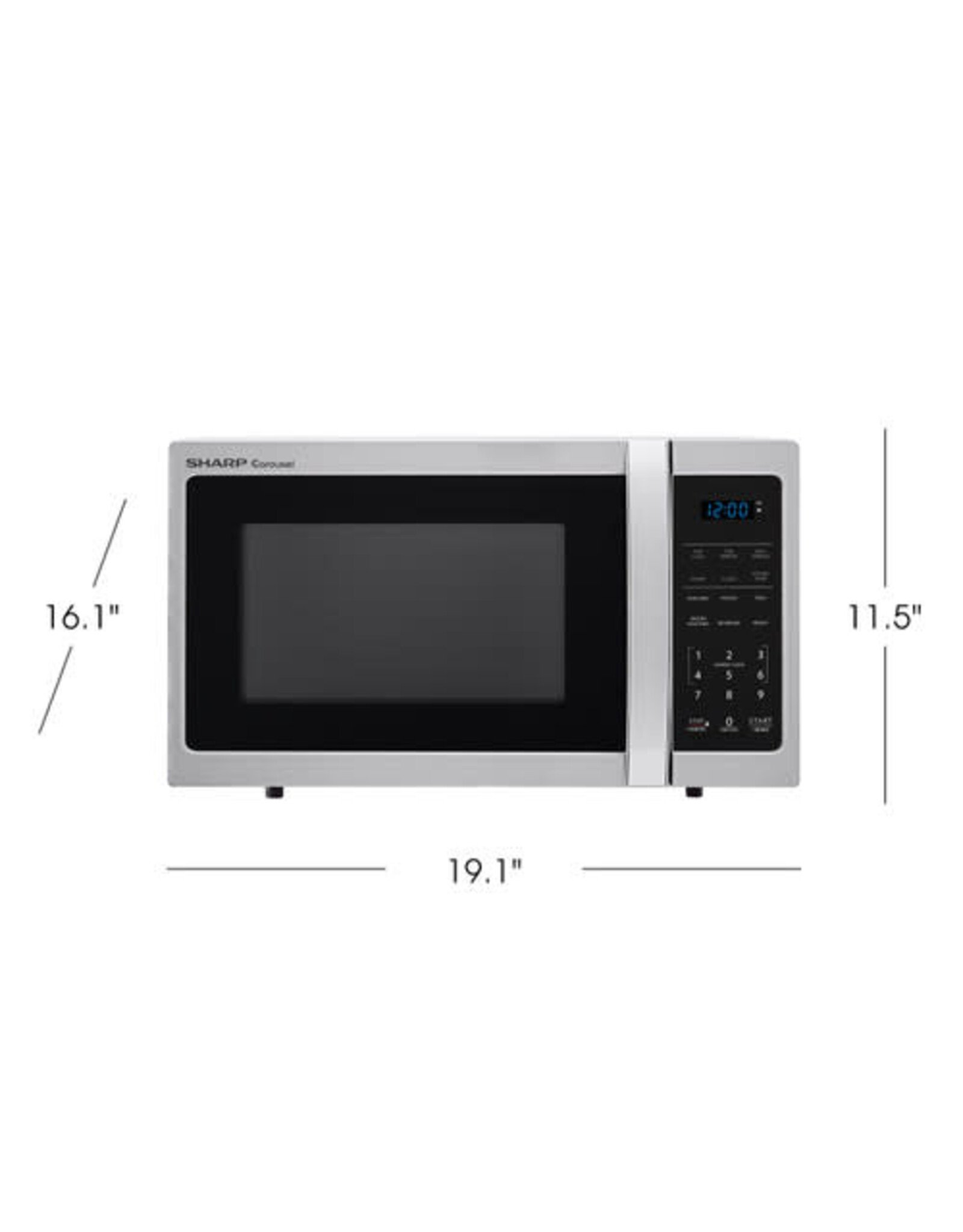 SMC0912BS Sharp 0.9-cu ft 900-Watt Countertop Microwave (Stainless Steel)