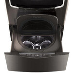 #*WD205CK L.G SIGNATURE 29 in. 1.0 cu. ft. SideKick Pedestal Washer with TWIN Wash System Compatibility Black Stainless Steel