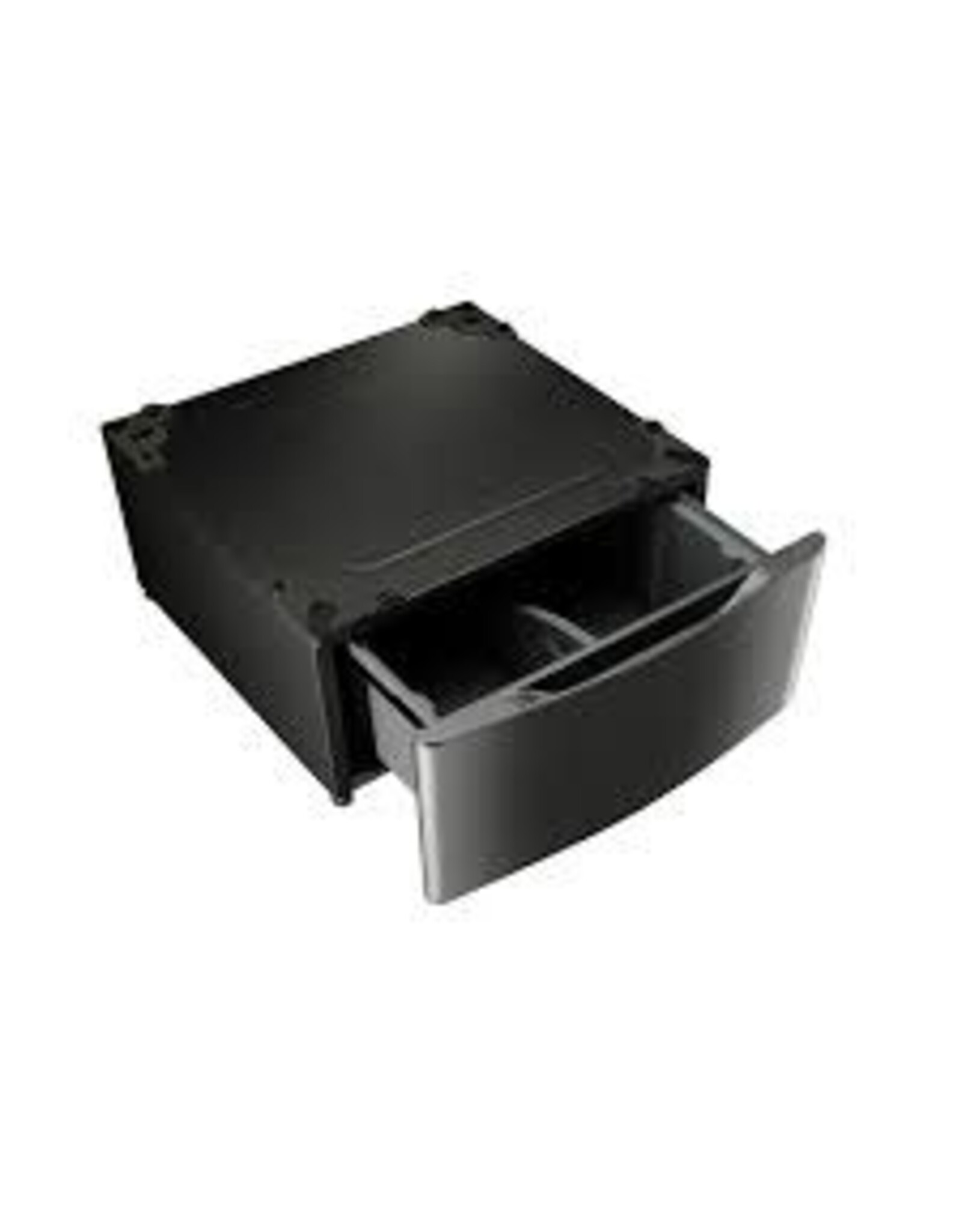 L.G WDP5K  29 in. Laundry Pedestal with Storage Drawer for Washers and Dryers in Black Stainless Steel