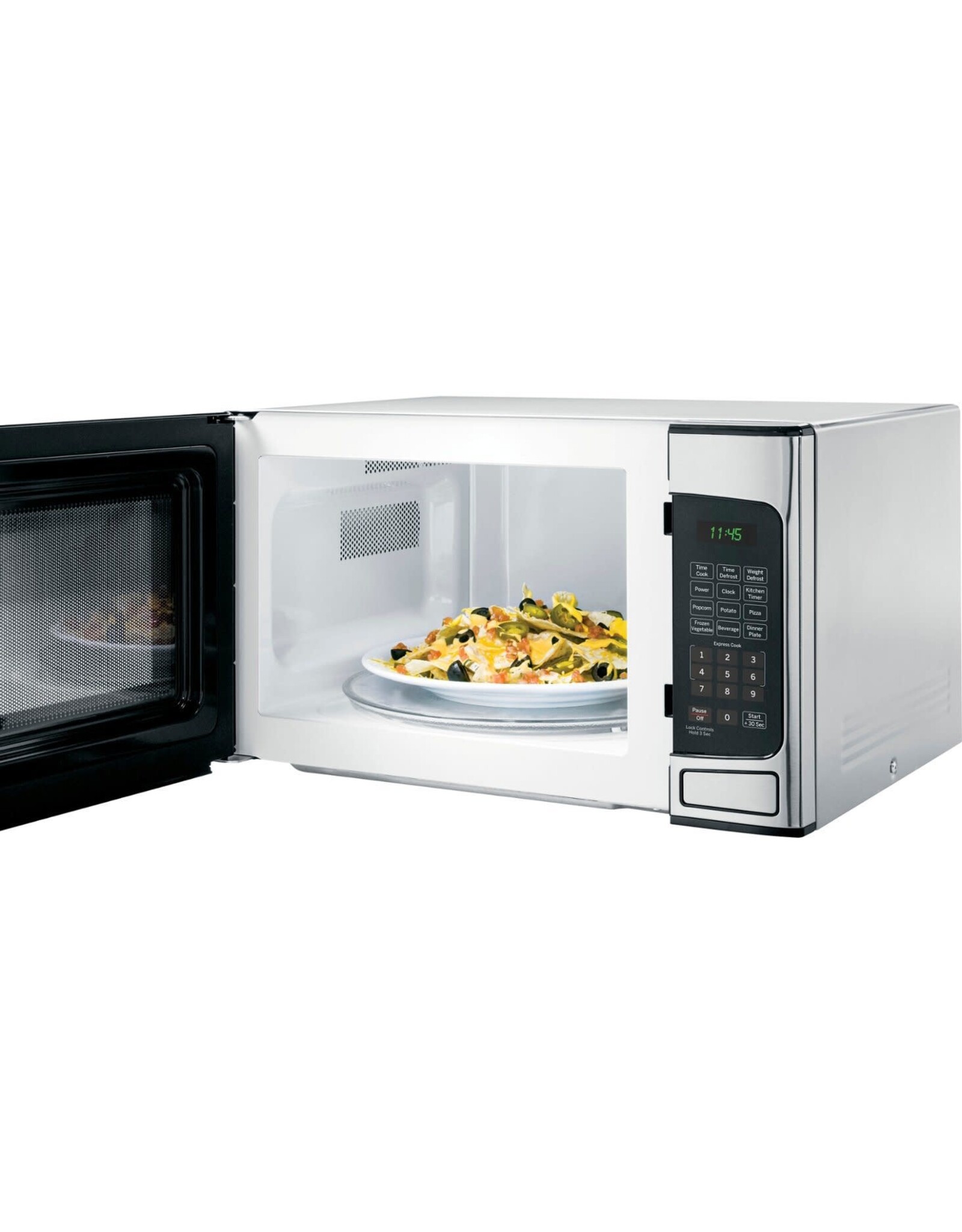 GE JESP113SP1SS GE - 1.1 Cu. Ft. Mid-Size Microwave with Included Pasta/Veggie Cooker - Stainless Steel