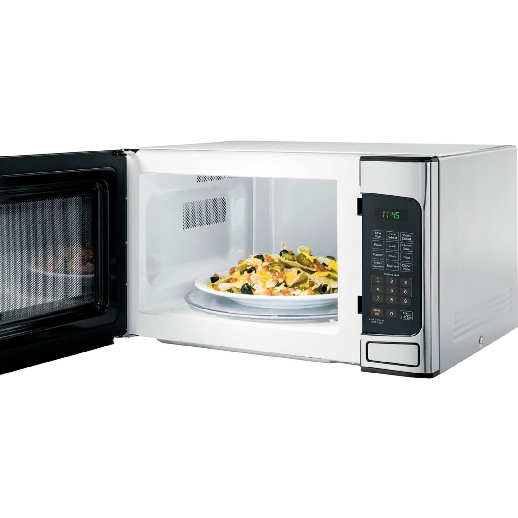 GE #*JESP113SP1SS GE - 1.1 Cu. Ft. Mid-Size Microwave with Included Pasta/Veggie Cooker - Stainless Steel