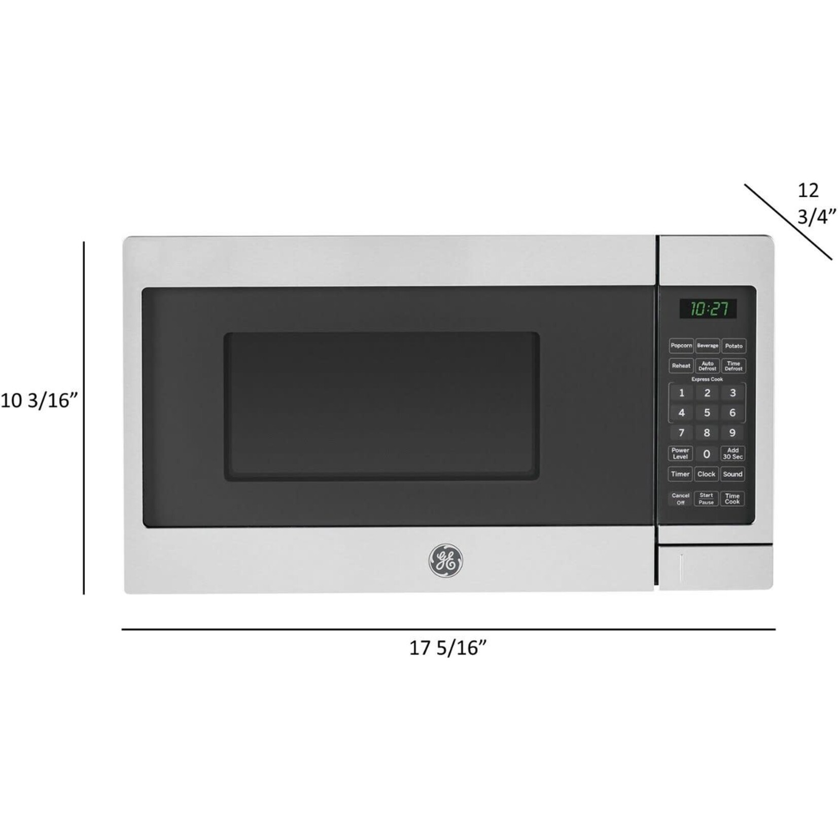 GE #JES1072SHSS GE - 0.7 Cu. Ft. Compact Microwave - Stainless Steel