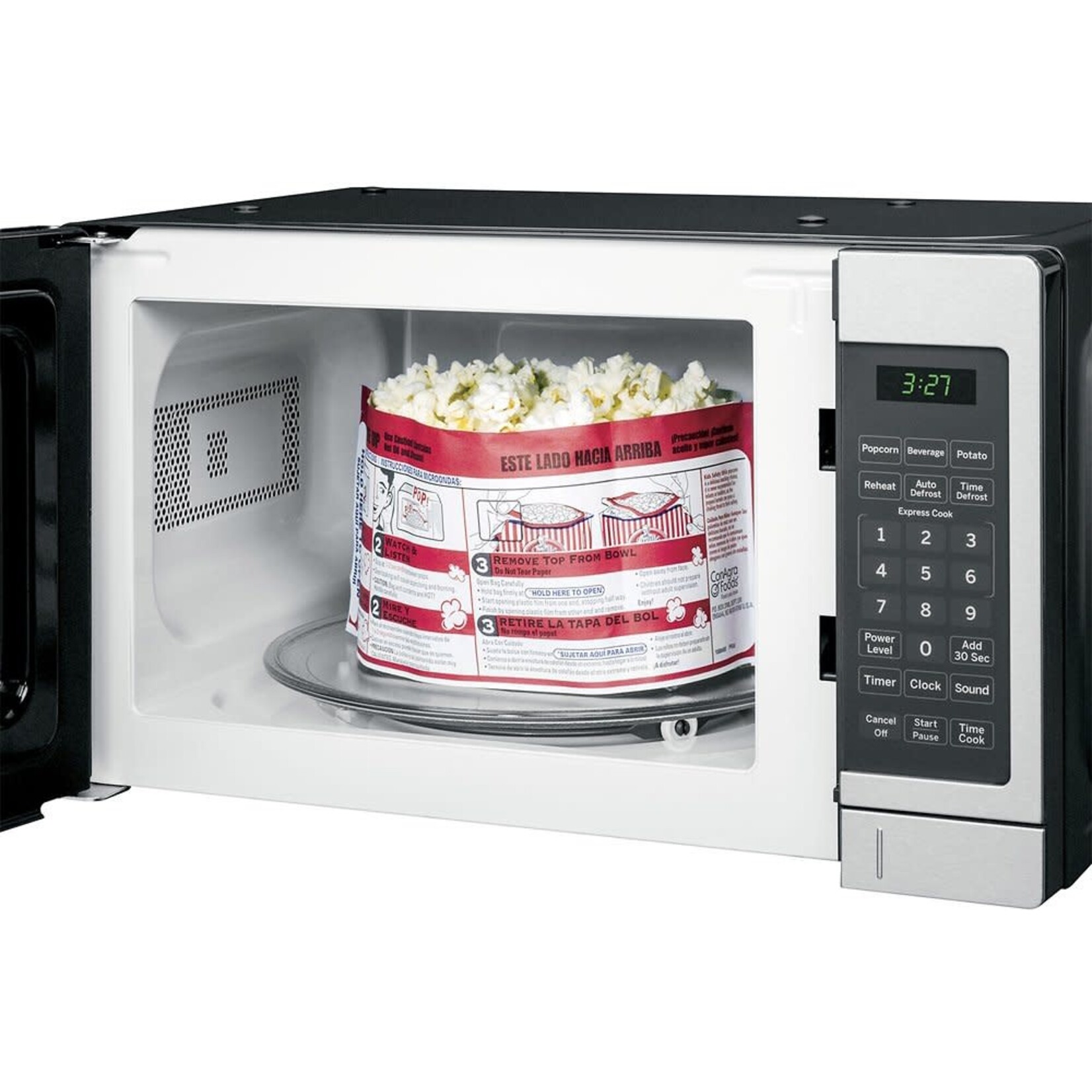 GE #JES1072SHSS GE - 0.7 Cu. Ft. Compact Microwave - Stainless Steel