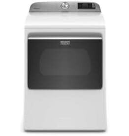 MAYTAG MGD7230HW Maytag 7.4 cu. ft. 120-Volt Smart Capable White Gas Vented Dryer with Steam and Hamper Door, ENERGY STAR