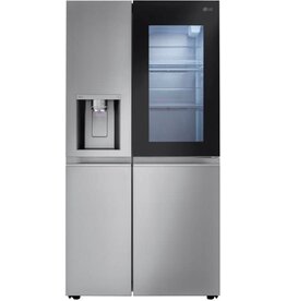 lg LG InstaView Craft Ice 27.1-cu ft Smart Side-by-Side Refrigerator with Dual Ice Maker (Printproof Stainless Steel) ENERGY STAR