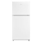Midea #*MRT18D3BWW - Midea 18.1-cu ft Standard-Depth 30-in Wide Top-Freezer Refrigerator ( White ) Garage Ready ENERGY STAR Certified